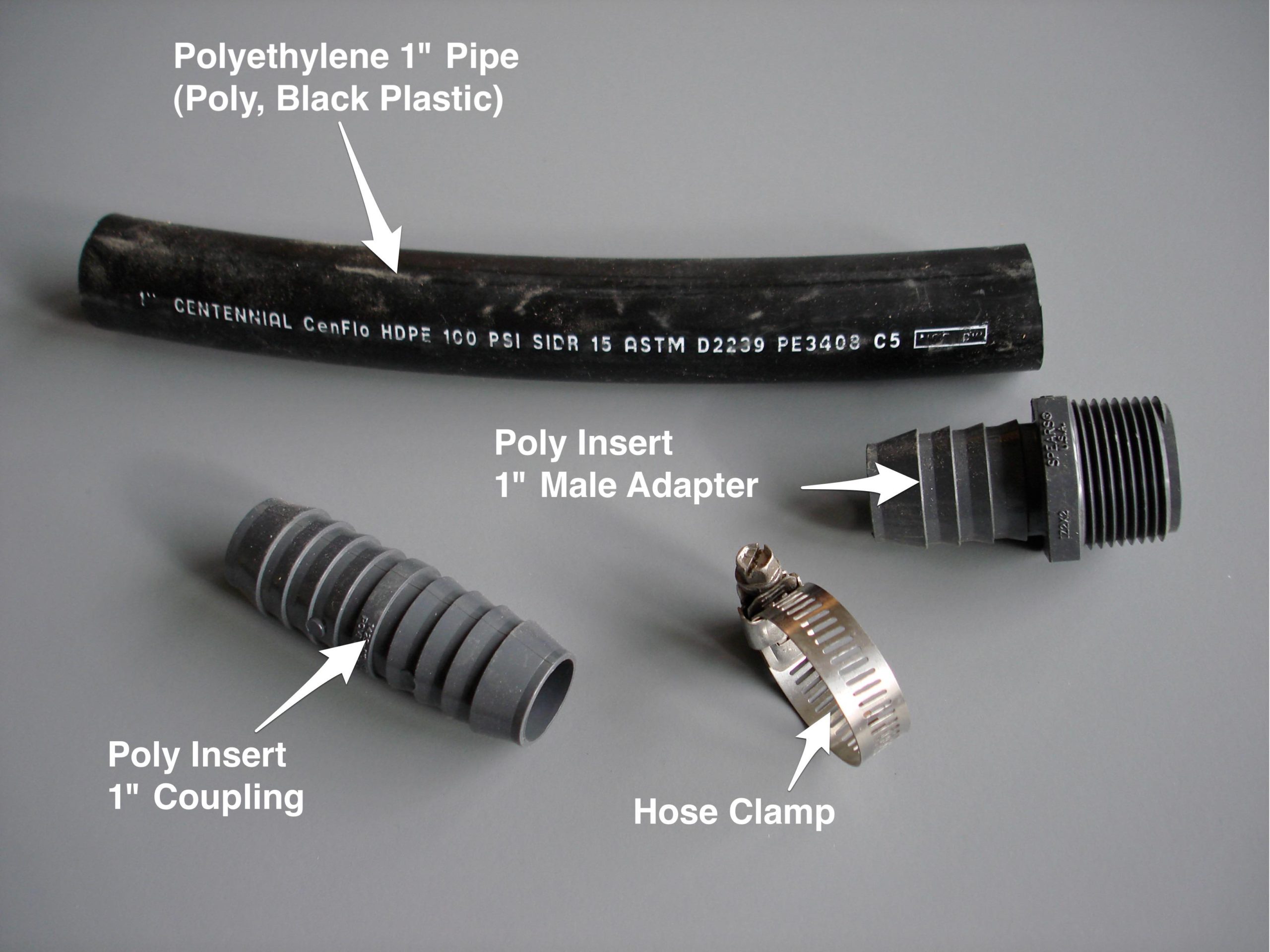 Black poly deals hose